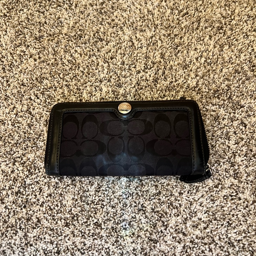 Coach zip-around wallet